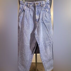 Y2K mom jeans vintage 4 petite 80's 90's grunge wide leg pleated high waisted